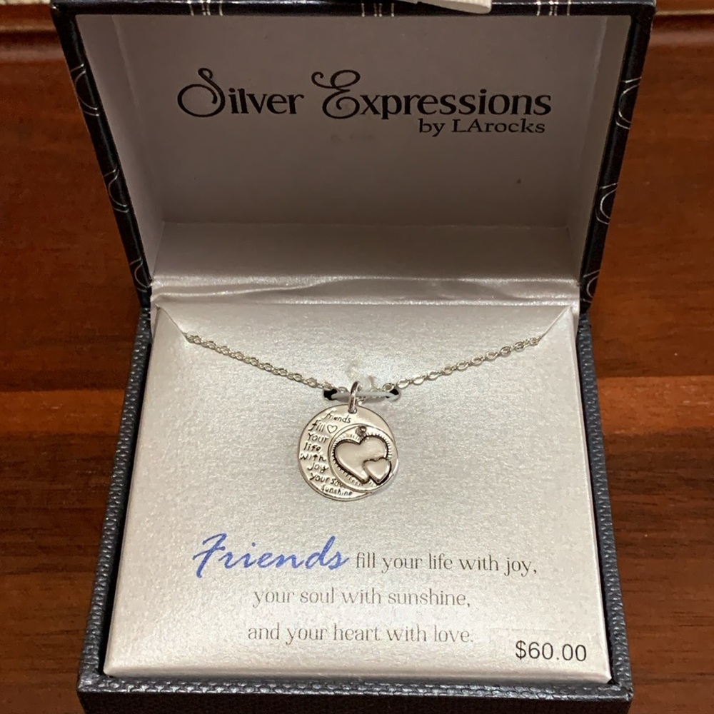 NWT Silver Expressions by LArocks Necklace